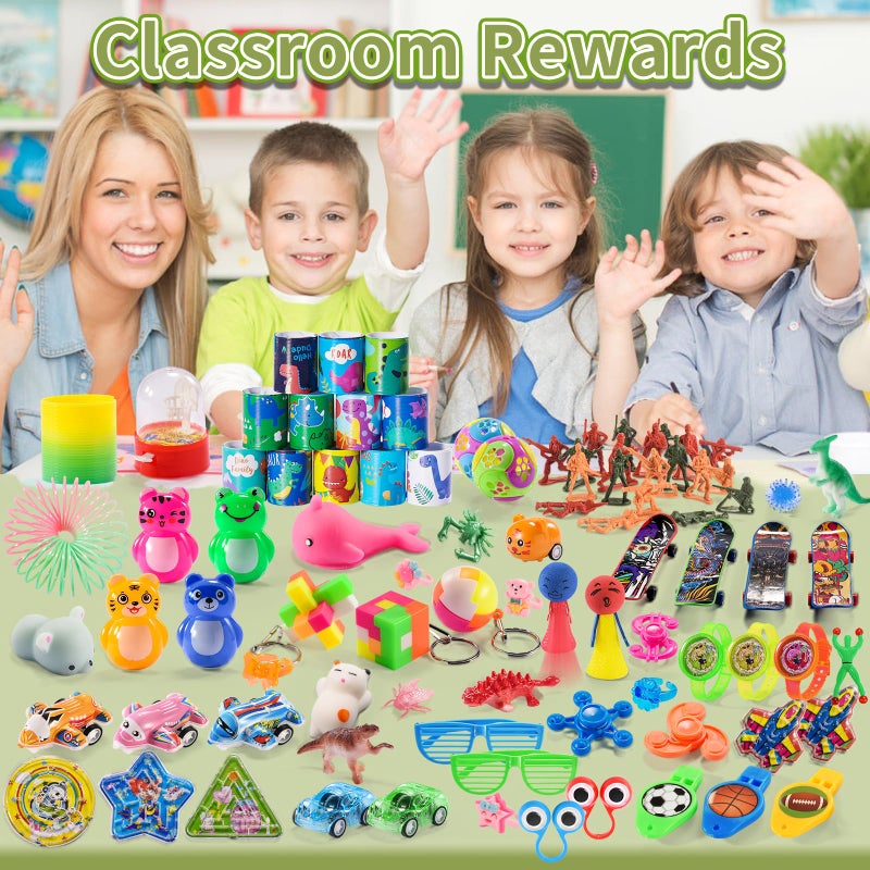 Yutin 300 PCS Party Favor for Kids Goodie Bags Stuffers  Prize Box Toys for Kids Classroom Bulk  Small Fidget Toys Pinata Fillers  Treasure Chest Toy for Students Rewards  Carnival Prizes  Birthday Gifts - Image 4
